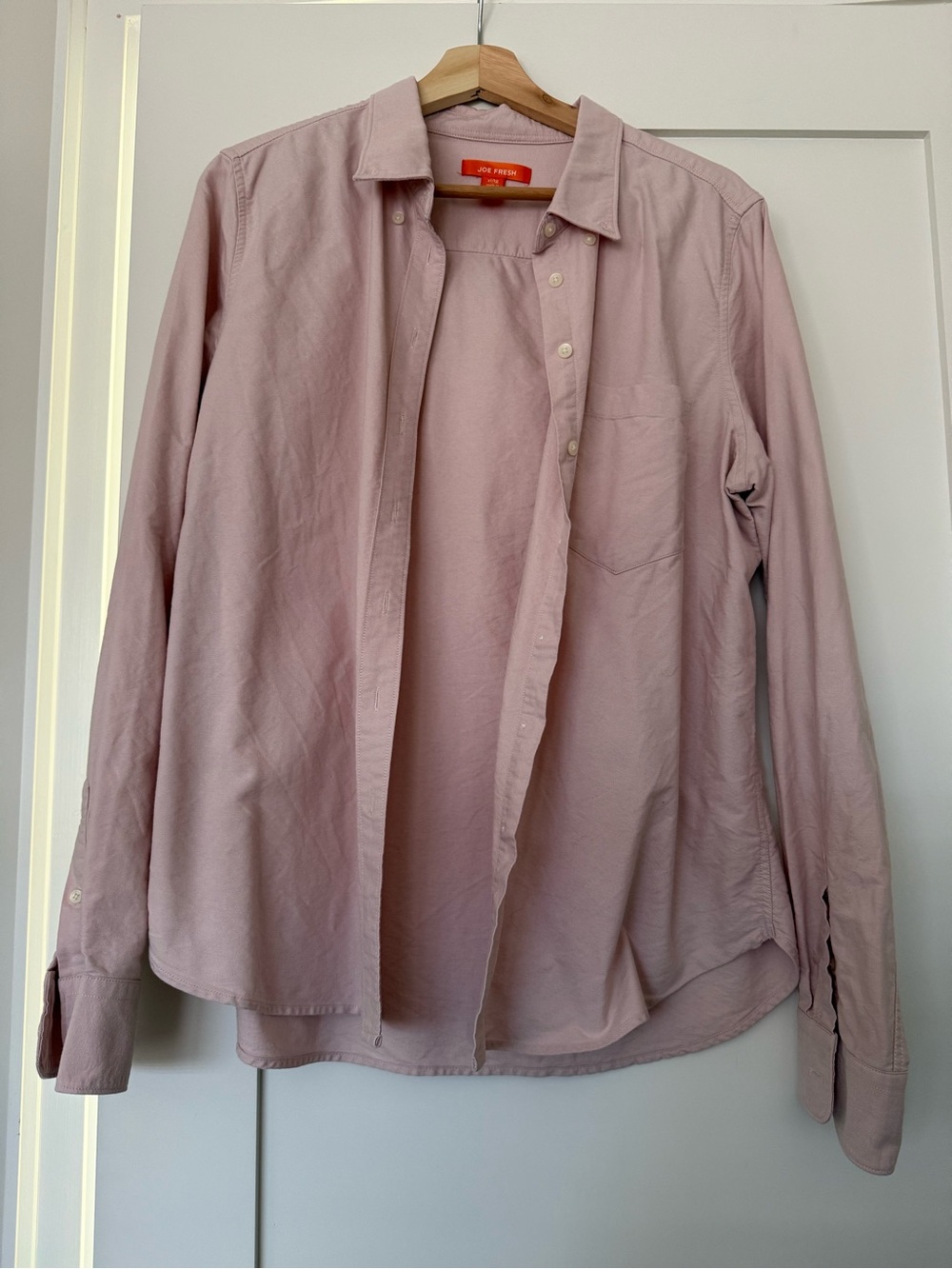 ⁠Joe Fresh Dusty Pink Button Down Long Sleeve Shirt (Size XL)